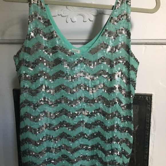 J.Crew sequin chevron top - Picture 2 of 3